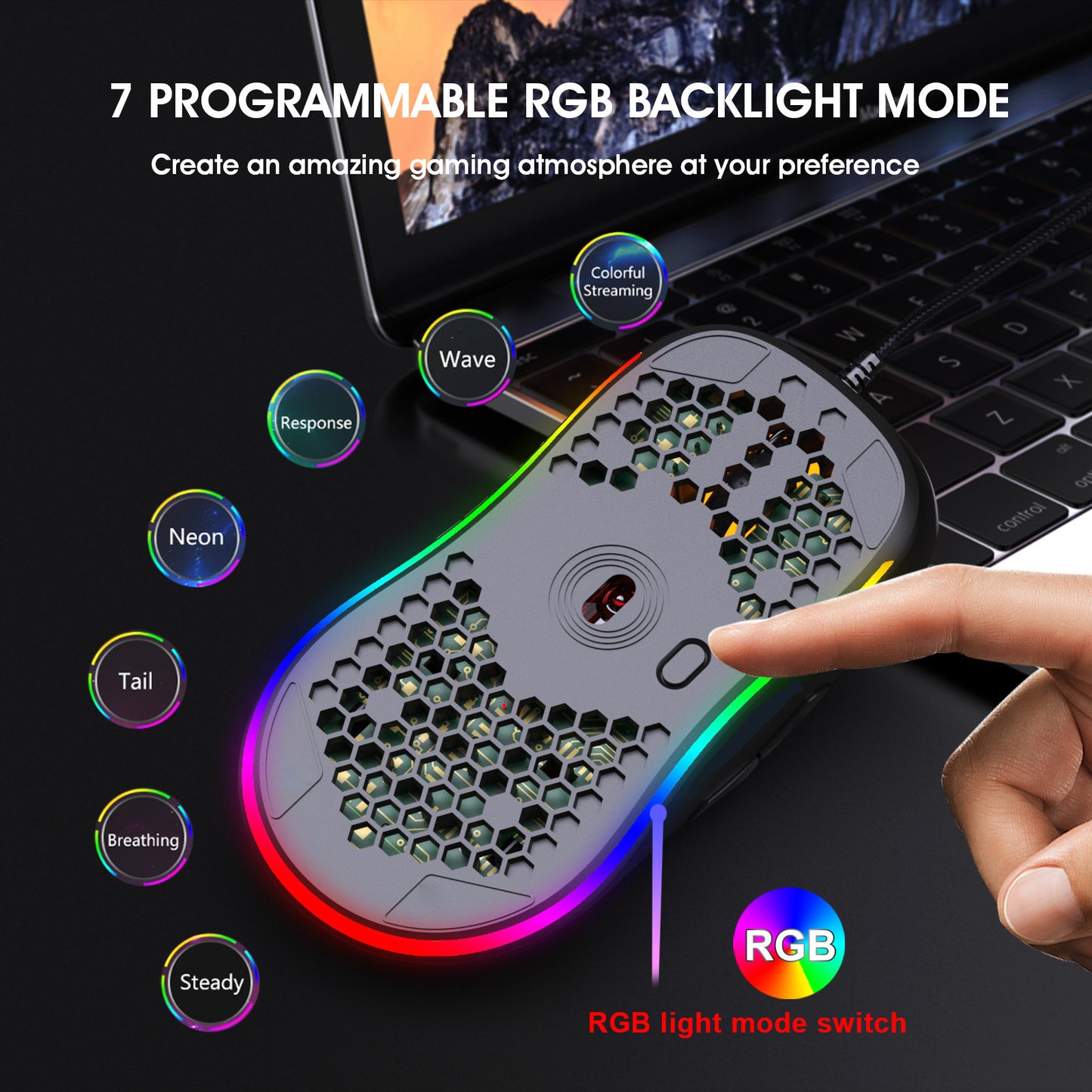 Mouse Gamer RGB Pro X