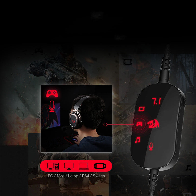 Redragon Headset Gamer PRO – Cancelación de Ruido