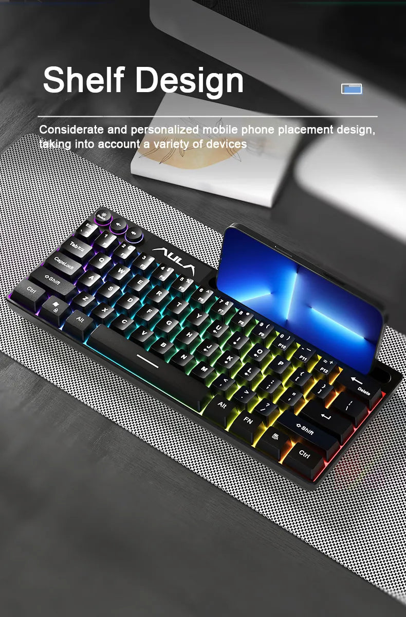 Teclado Gamer RGB Compacto PRO